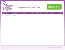 Tablet Screenshot of pregnancyfamily.org